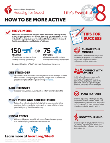 How to be More Active Fact Sheet