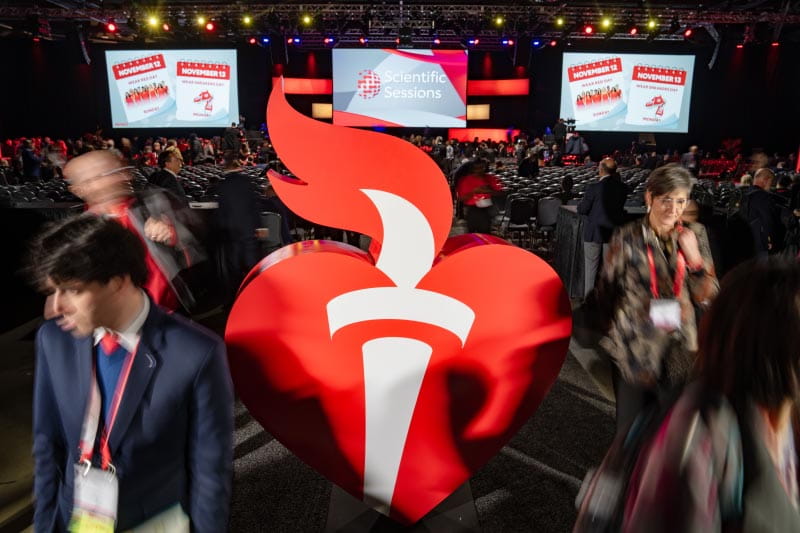 International Heart Association meetings including the annual Scientific Sessions illuminate the latest findings in heart and brain health for professional audiences. (Photo by American Heart Association/Zach Boyden-Holmes)