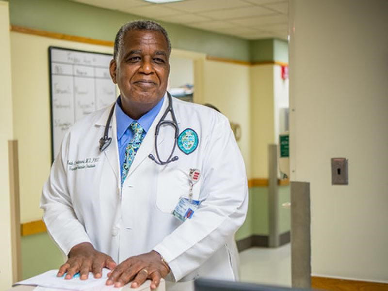 Dr Keith Ferdinand in the healthcare office