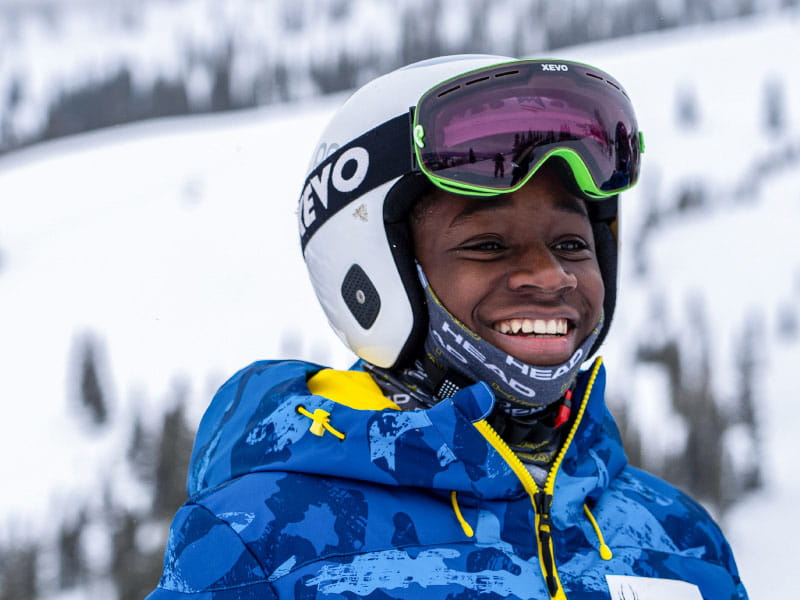 Henri Rivers’ son, Henri D. Rivers IV, in 2021 at Snowmass, Colorado. (Photo courtesy of Henri Rivers)