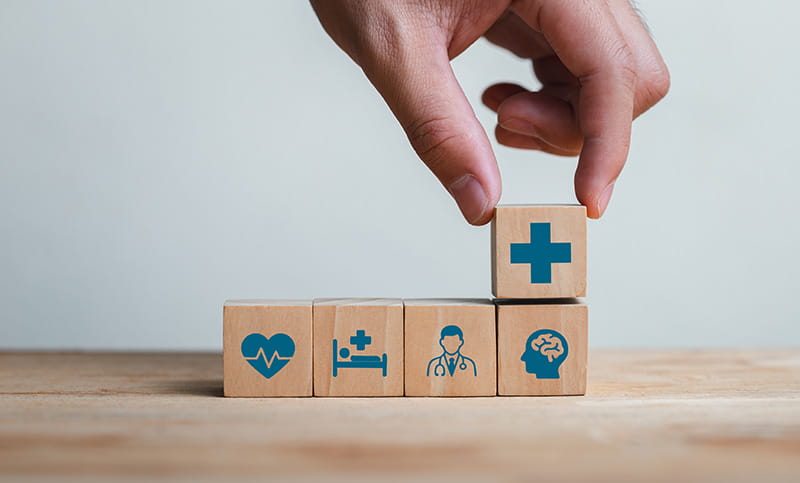 Medical dice stock photo