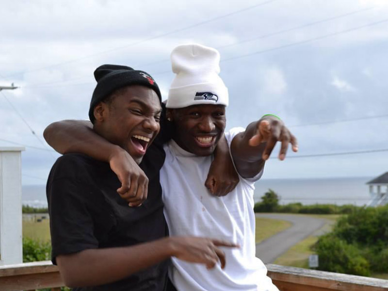 Kevin Marcus Miller (left) with his brother, Cameron Miller. (Photo courtesy of Kevin Marcus Miller)