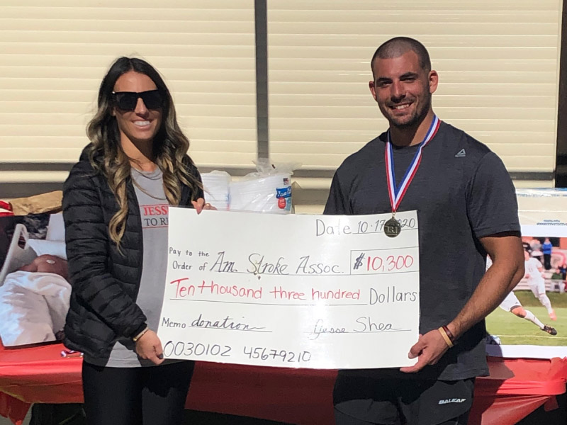 Stroke survivor Jesse Shea (right) with his sister, Alex. (Photo courtesy of Jesse Shea)