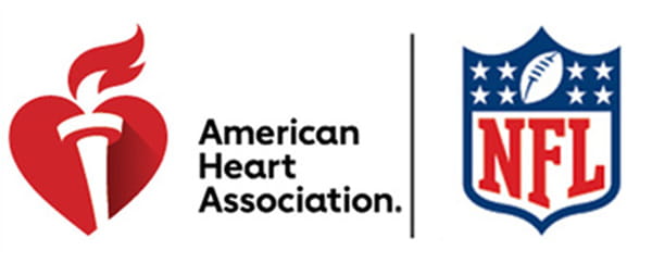 NFL / AHA  logos