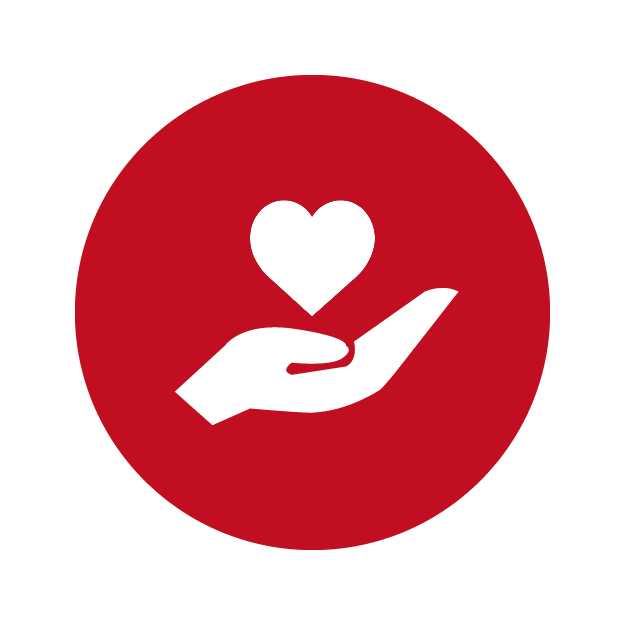 heart in hand icon