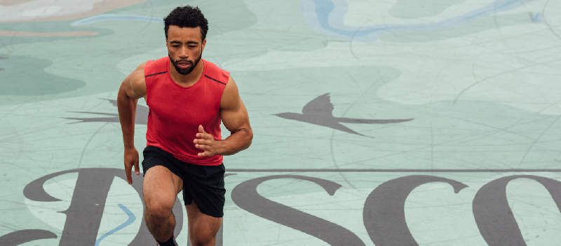man running