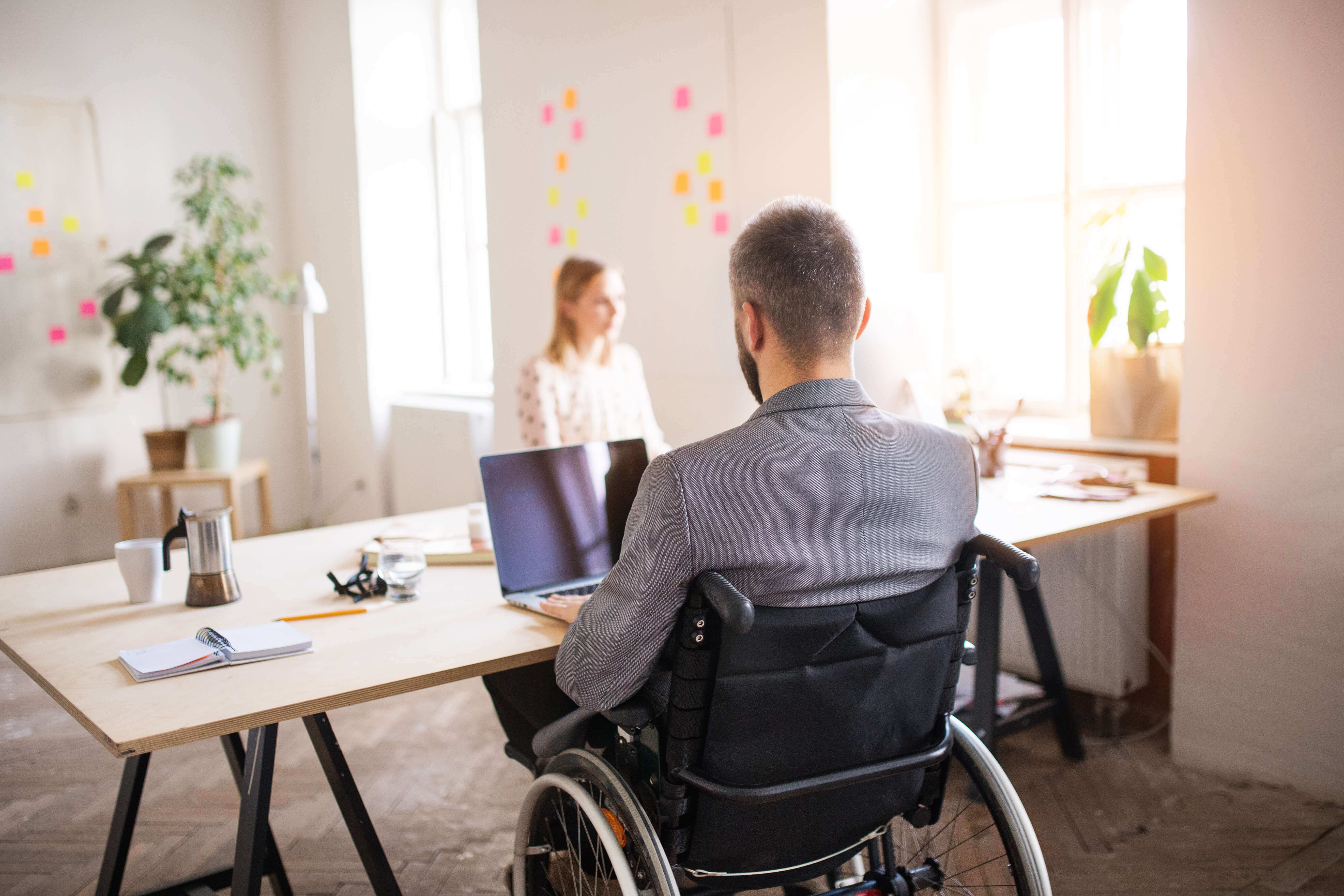 man in wheelchair