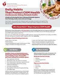 Daily Habits That Protect CKM Health fact sheet